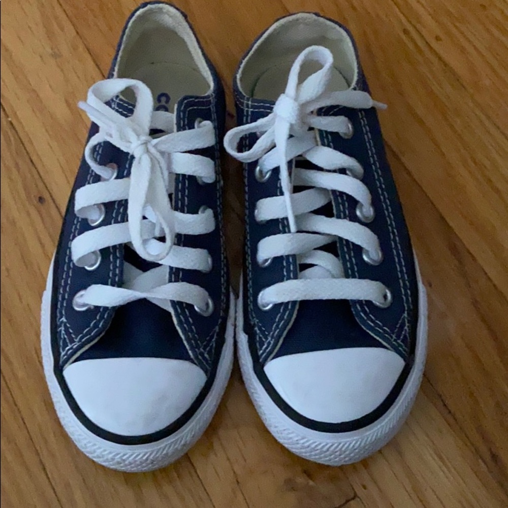 Navy converse sneakers